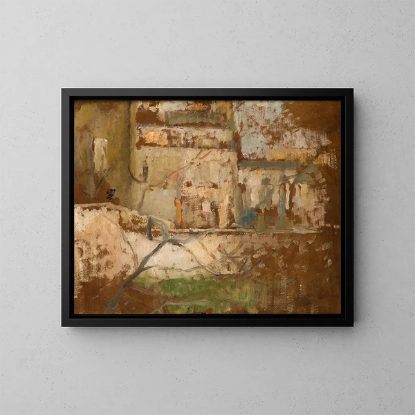 View from the Workshop Window - Olga Boznańska — framed artwork on a wall