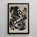 Illustration of horse without title by Explodity - Olga Vladimirovna Rozanova — framed artwork on a wall