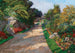 a Garden Path at Riviera Palace Hotels near Monte Carlo - Olga Wisinger-Florian — artwork view