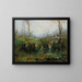 A girl in the garden - Olga Wisinger-Florian — framed artwork on a wall
