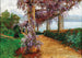 Pergola covered with wisteria in the garden of Villa Haas in Abbazia - Olga Wisinger-Florian — artwork view