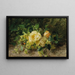 A bouquet of roses - Olga Wisinger-Florian — framed artwork on a wall