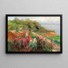 Coastal Landscape Painting - Olga Wisinger-Florian — framed artwork on a wall