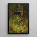 a girl picking flowers in a forest clearing - Olga Wisinger-Florian — framed artwork on a wall