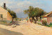 a village road under the midday summer sun - Olga Wisinger-Florian — artwork view