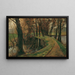 Allée au bord de l'étang - Olga Wisinger-Florian — framed artwork on a wall