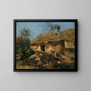 Work on the Farm - Olga Wisinger-Florian — framed artwork on a wall