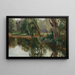 River landscape painting - Olga Wisinger-Florian — framed artwork on a wall