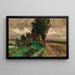 Allée de peupliers - Olga Wisinger-Florian — framed artwork on a wall