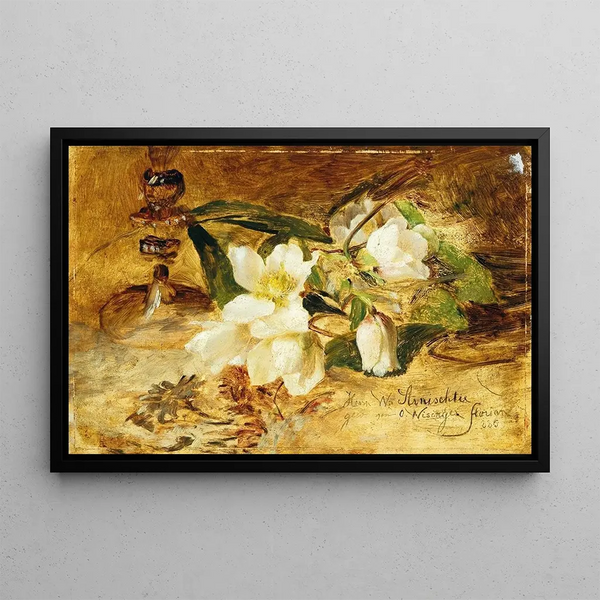 Black Hellebore - Olga Wisinger-Florian — framed artwork on a wall
