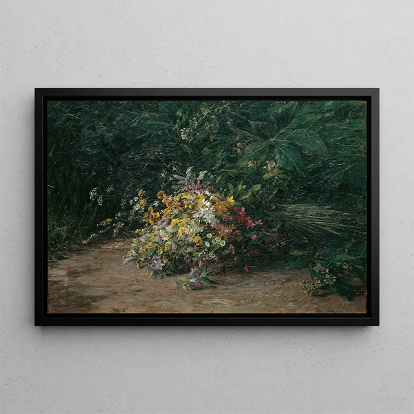 Wildflower Bouquet - Olga Wisinger-Florian — framed artwork on a wall