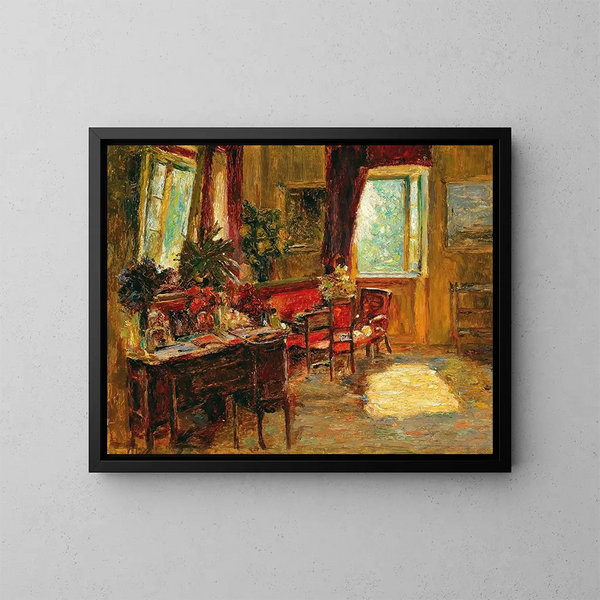 Interior Painting - Olga Wisinger-Florian — framed artwork on a wall