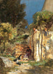kittens playing in a southern landscape - Olga Wisinger-Florian — artwork view