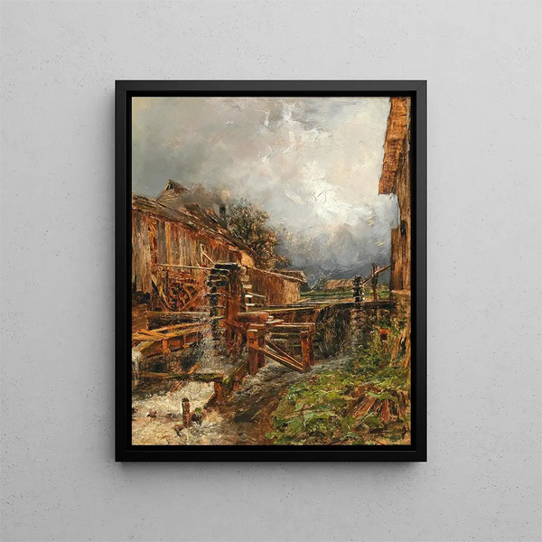 Moulin de Goisern - Olga Wisinger-Florian — framed artwork on a wall