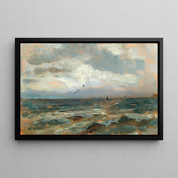 on the North Sea - Olga Wisinger-Florian — framed artwork on a wall