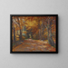 Allée du Prater en automne - Olga Wisinger-Florian — framed artwork on a wall