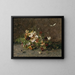 Belle-mère et papillons - Olga Wisinger-Florian — framed artwork on a wall