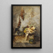 Still life with field fruits - Olga Wisinger-Florian — framed artwork on a wall