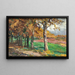 Study for the Plane Tree Alley - Olga Wisinger-Florian — framed artwork on a wall