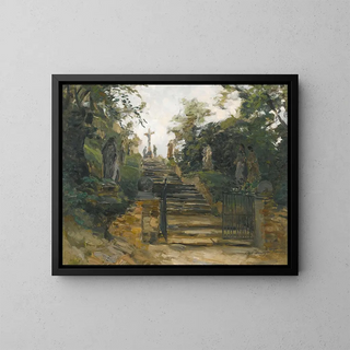 Le Bisamberg near Vienna - Olga Wisinger-Florian — framed artwork on a wall