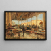 The Fish Market in Venice - Olga Wisinger-Florian — framed artwork on a wall