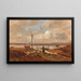 The Girl with Geese - Olga Wisinger-Florian — framed artwork on a wall