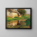 The pond behind the house - Olga Wisinger-Florian — framed artwork on a wall