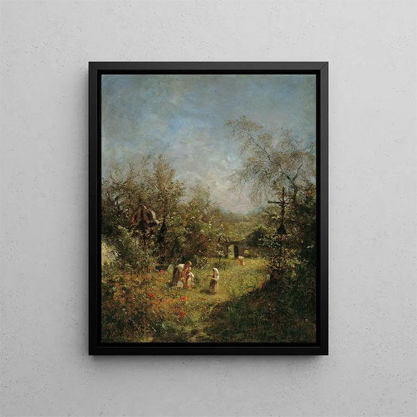 Cemetery of Deteriorated Goisern - Olga Wisinger-Florian — framed artwork on a wall
