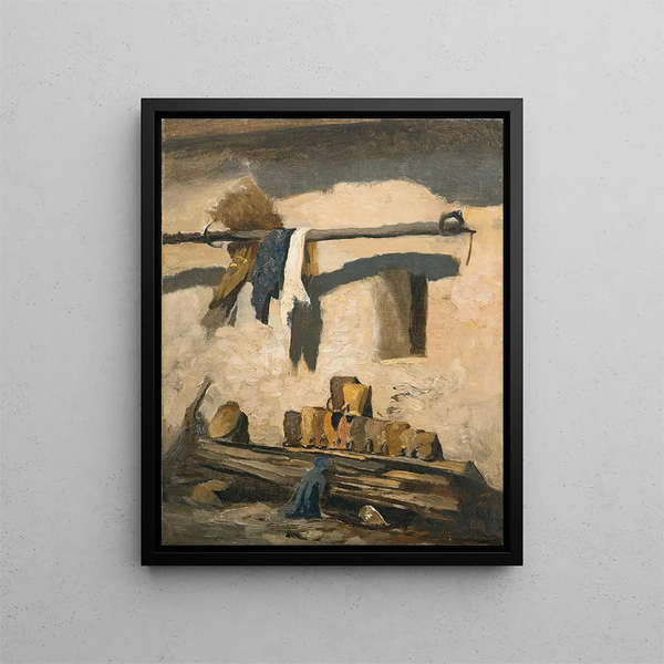 Wall of a house - Olga Wisinger-Florian — framed artwork on a wall