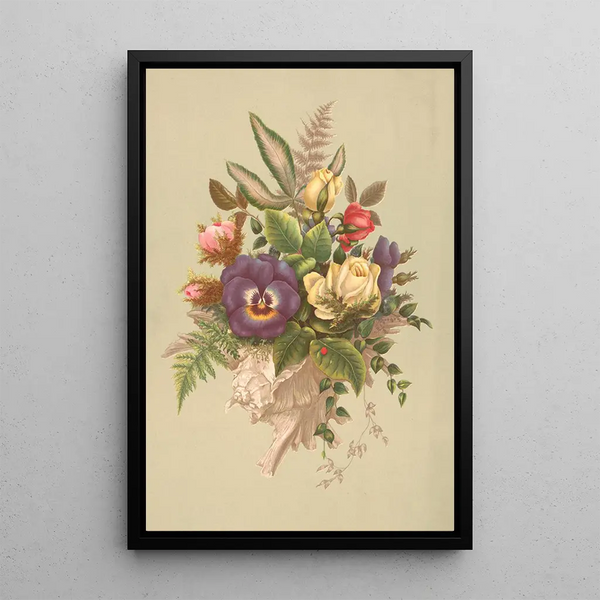 Bouquet n° 86 - Olive E. Whitney — framed artwork on a wall
