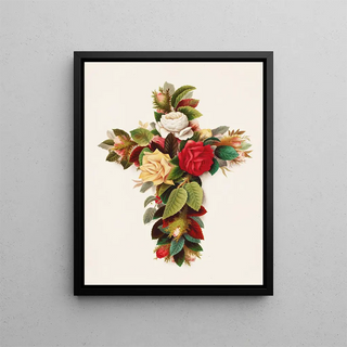 Olive E Whitney - Cross of Roses.webp