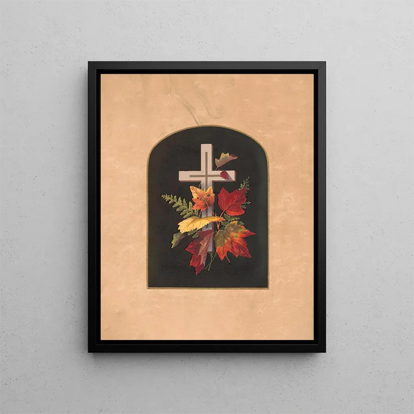 Croix de Prangs dans les tapis n° 13 - Olive E. Whitney — framed artwork on a wall