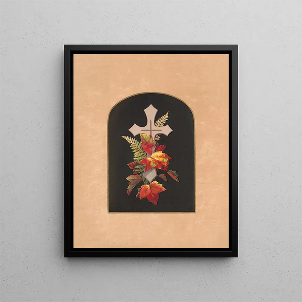 Croix de Prangs dans les tapis n° 14 - Olive E. Whitney — framed artwork on a wall