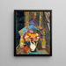 Moi-même dans le miroir - Oliver Chaffee — framed artwork on a wall
