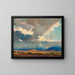 Storm over an Western landscape - Oliver Dennett Grover — framed artwork on a wall
