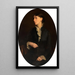 Portrait of Fidelia Bridges - Oliver Ingraham Lay — framed artwork on a wall