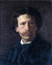 Self-portrait Painting - Oliver Ingraham Lay — artwork view