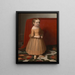Portrait of a Young Girl with a Rose - Oliver Tarbell Eddy — framed artwork on a wall