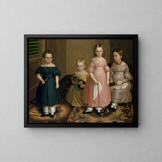 Les enfants Alling - Oliver Tarbell Eddy — framed artwork on a wall