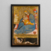 The Virgin of Humility with the Temptation of Eve - Olivuccio di Ciccarello — framed artwork on a wall