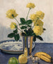 Still life with yellow roses Still life with yellow roses - Olle Hjortzberg — artwork view