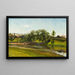 Village and River Lillån Orsa - Olof Arborelius — framed artwork on a wall