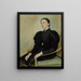 Portrait Painting of Mathilda Wrede - Olof Arenius — framed artwork on a wall