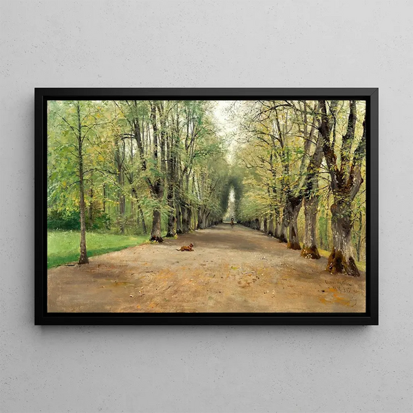 Avenue à Strömsholm - Olof Hermelin — framed artwork on a wall