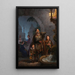 Musicians of the Street at the Pantheon - Olof Johan — framed artwork on a wall