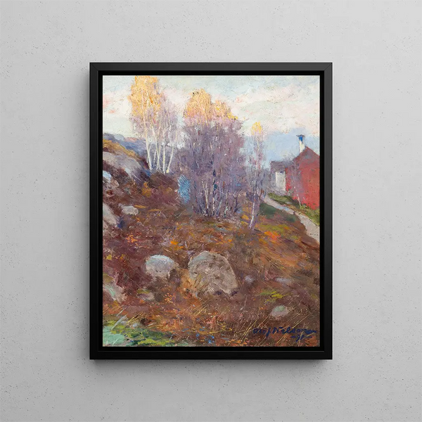 Landscape Painting - Olof Sager-Nelson — framed artwork on a wall
