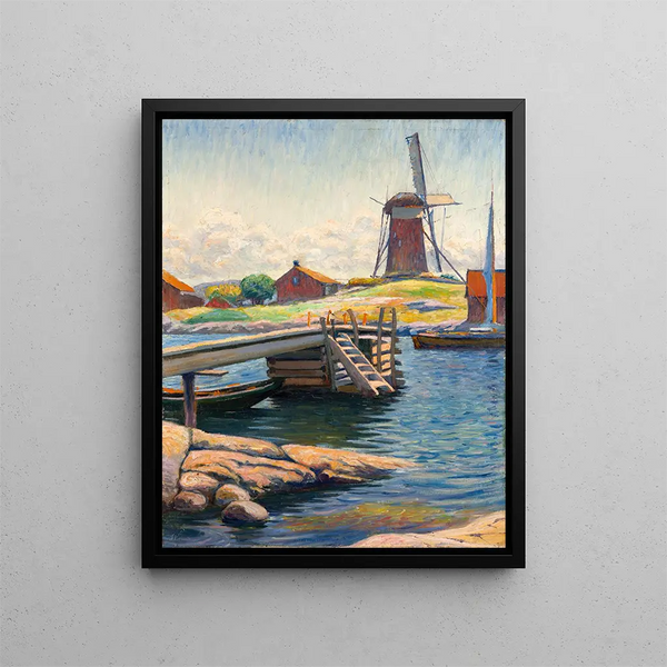 West Coast Seascape - Olof Sager-Nelson — framed artwork on a wall