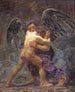 Jacob wrestling with the angel - Oluf Hartmann — artwork view