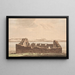 Ruins of a church in Greenland Illustration for WA Graah Voyage of exploration on the east coast of Greenland 3 - Oluf Olufsen Bagge — framed artwork on a wall