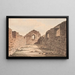Ruins of a church in Greenland, illustration for W.A. Graah's exploration voyage along the east coast of Greenland - Oluf Olufsen Bagge — framed artwork on a wall